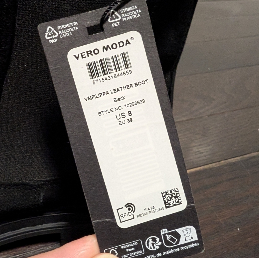 Vero Moda Filippa Leather Boots - Picture 5 of 5